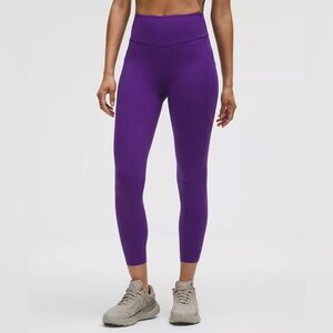 Lululemon Fast and Free High Rise Tight 25" Pockets size 6 College Purple CGPU